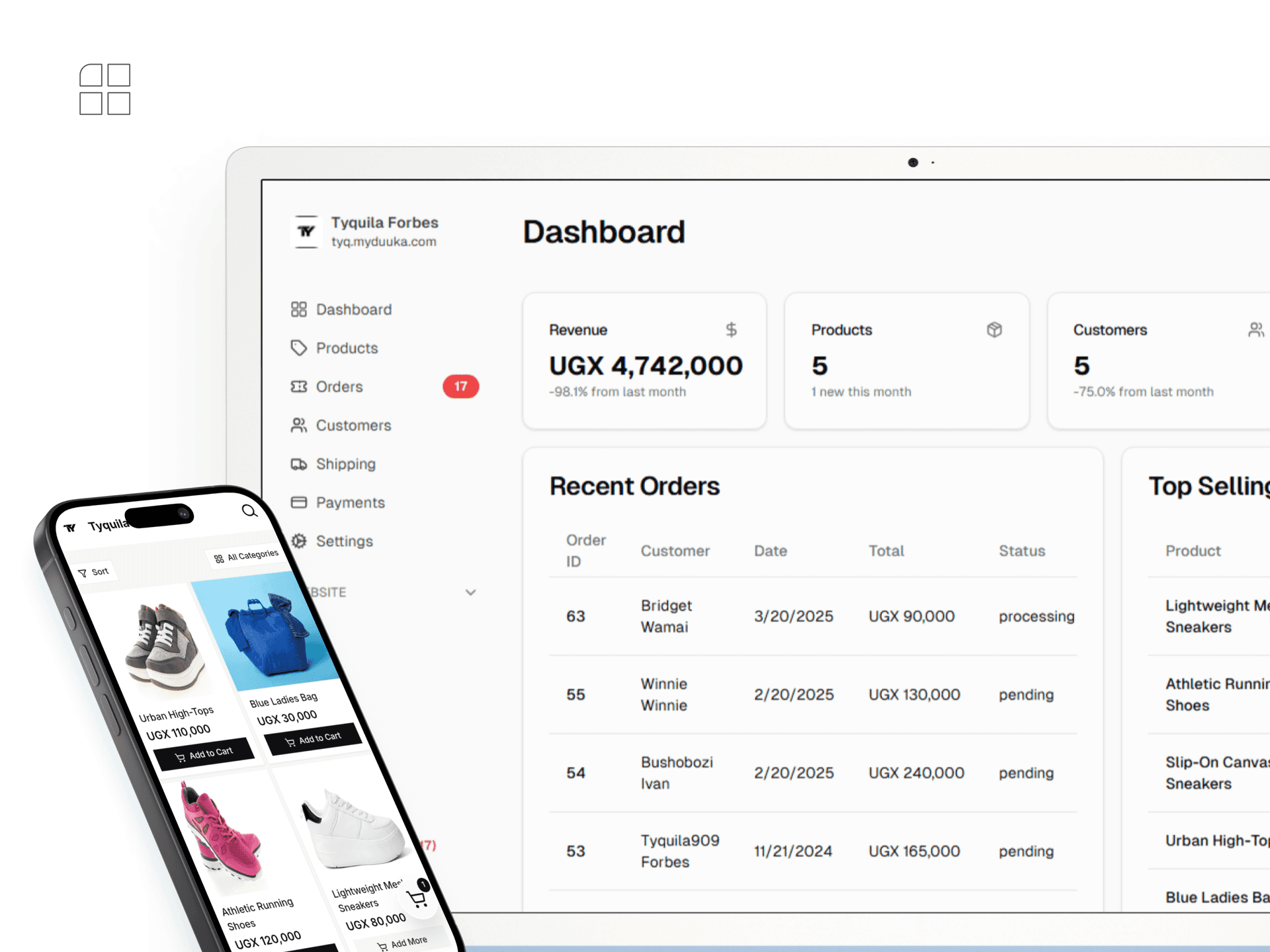 Dashboard analytics